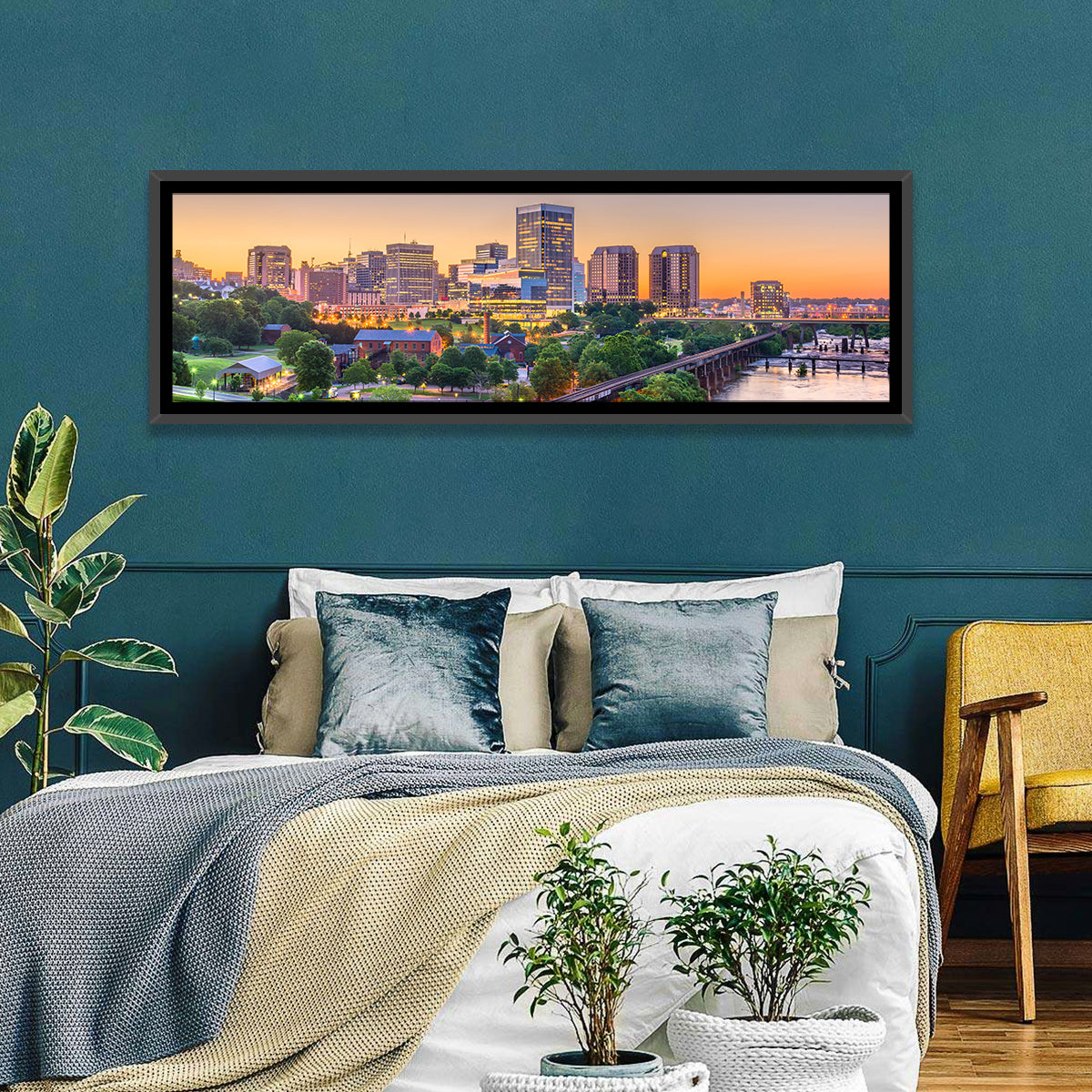 Richmond Skyline at Golden Hour Wall Art