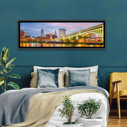 Cleveland Skyline at Dusk Wall Art