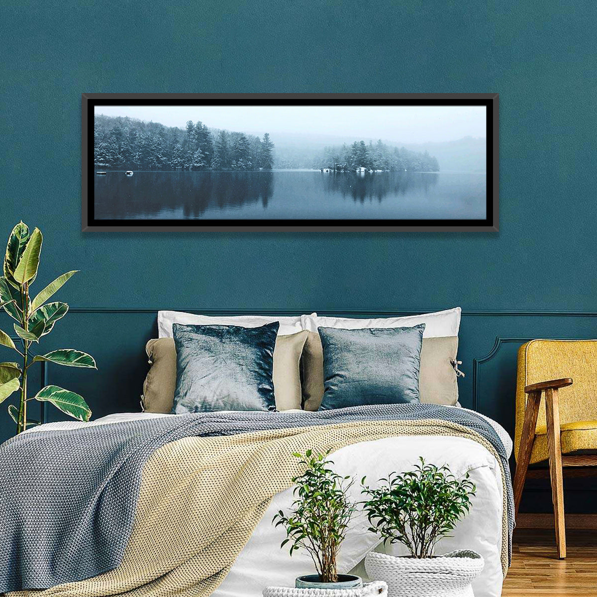 Burr Pond Winter Reflection Wall Art