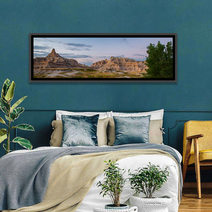 Badlands Golden Hour Meadow Wall Art