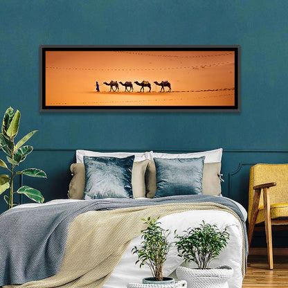Camels In Sahara Desert Wall Art