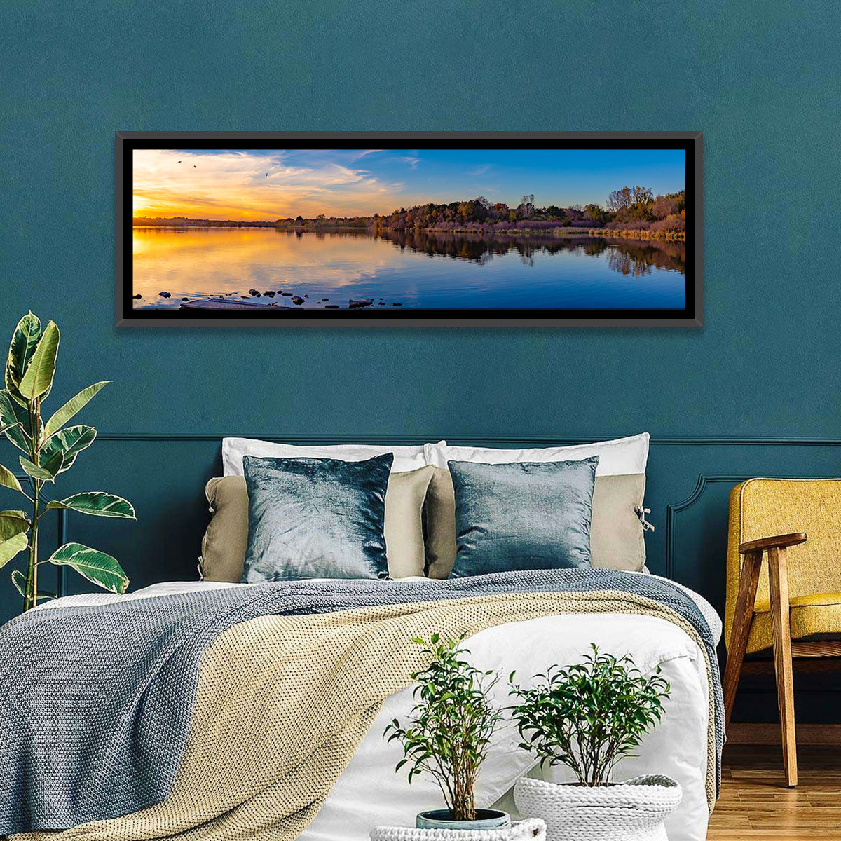 Zorinsky Lake Golden Hour Wall Art