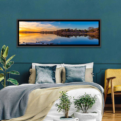Zorinsky Lake Golden Hour Wall Art