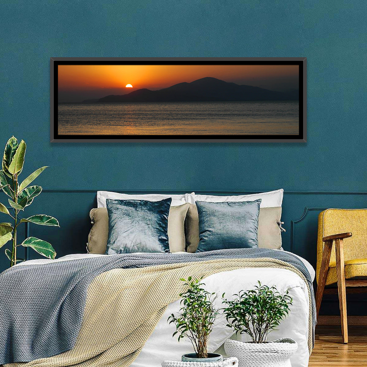 Lake Sevan Sunset Reflection Wall Art