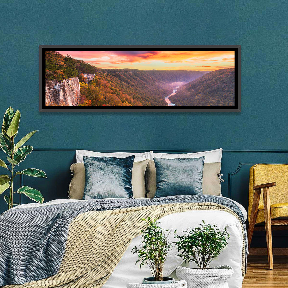 New River Gorge Sunset Wall Art