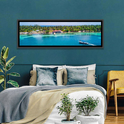 Belize Reef Island Pier Wall Art