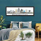 Kansas City Skyline Wall Art