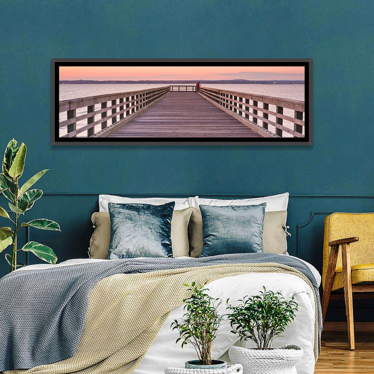 New Haven Wooden Pier Wall Art