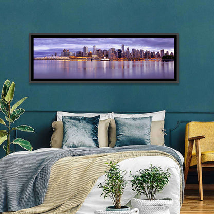Vancouver Skyline at Twilight Wall Art
