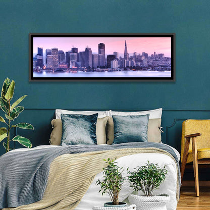 San Francisco Skyline at Lavender Dusk Wall Art