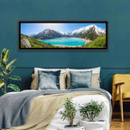 Big Almaty Lake Vista Wall Art