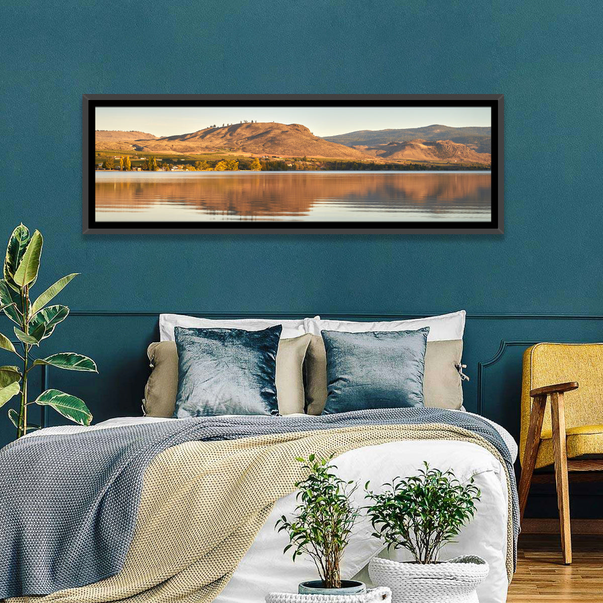 Osoyoos Lake Moonlit Reflection Wall Art