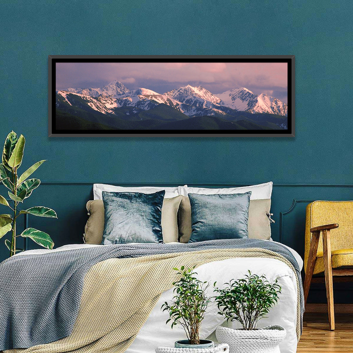 Spanish Peaks Alpenglow Montana Wall Art
