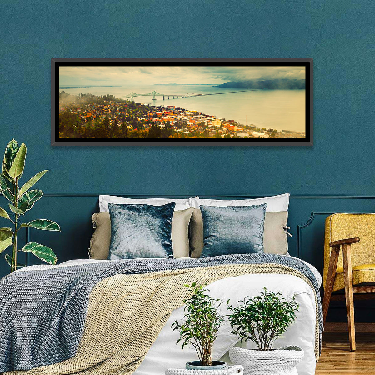Astoria-megler Bridge Cityscape Wall Art