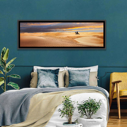 Sahara Camel Rider at Sunset Wall Art