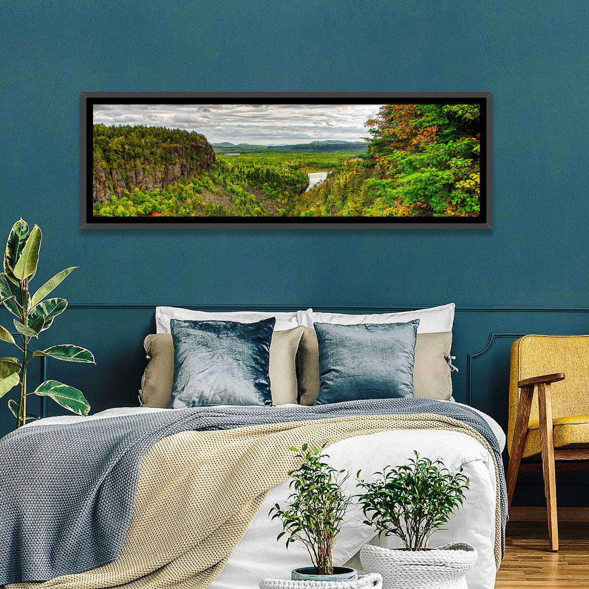 Ouimet Canyon Autumn View Wall Art