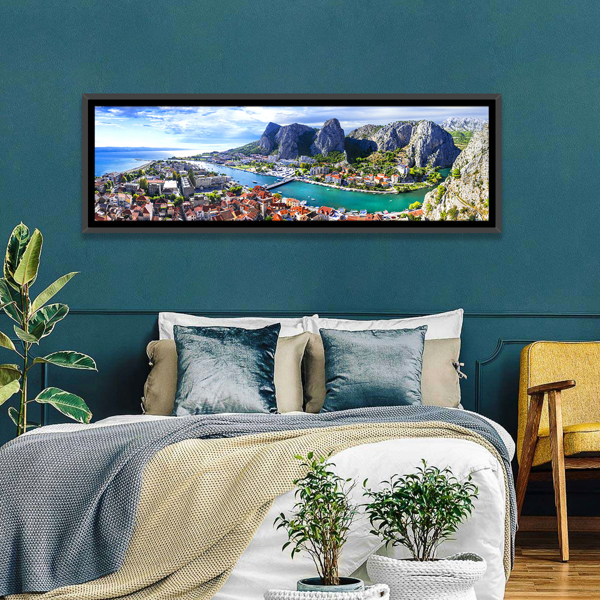 Omiš Cetina River Mouth Canyon View Wall Art