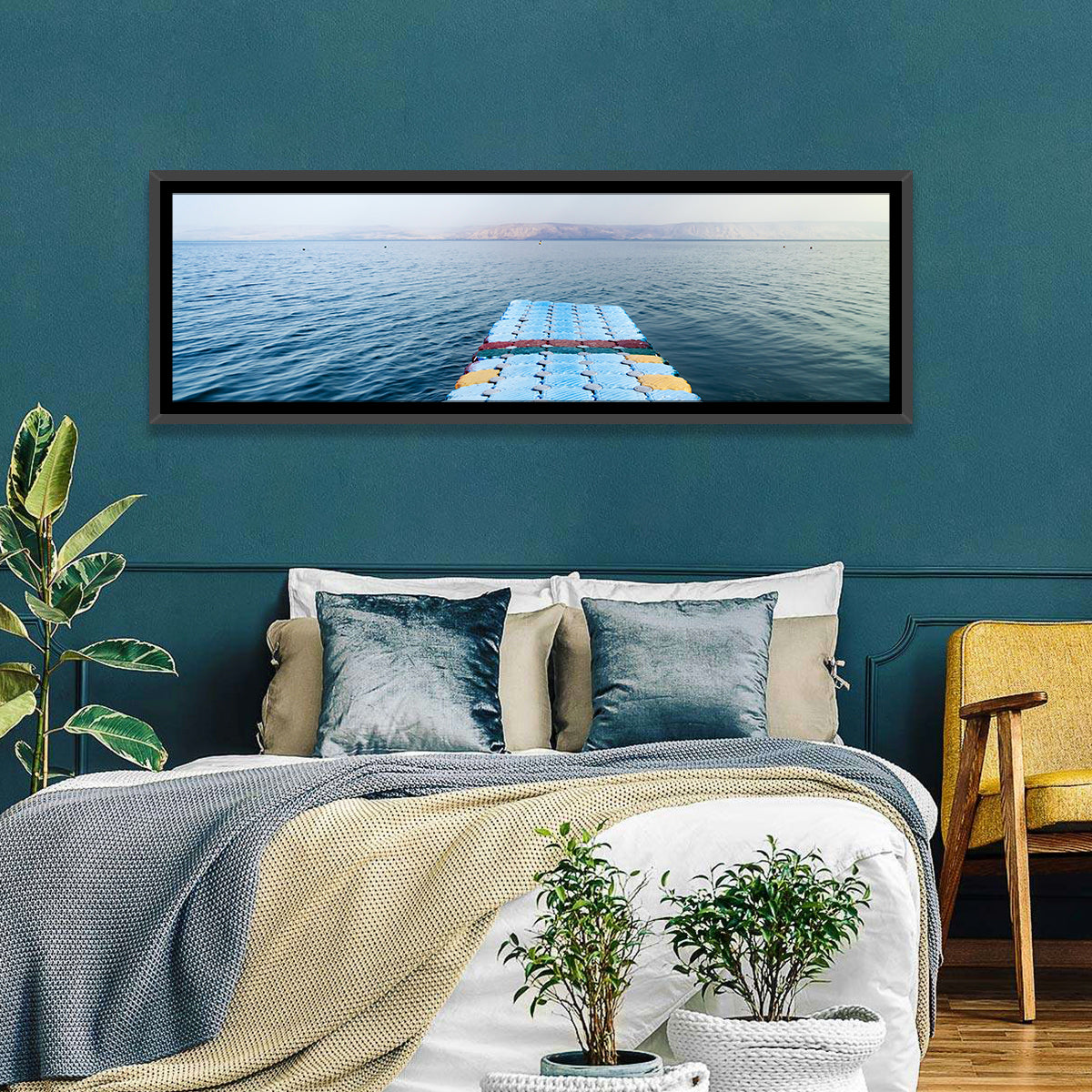 Galilee Floating Dock at Tiberias Wall Art