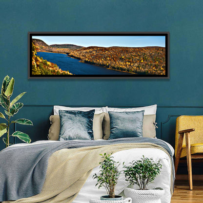 Lake of the Clouds Golden Hour Wall Art