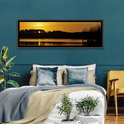 Lake Weiss Sunset Reflection Wall Art
