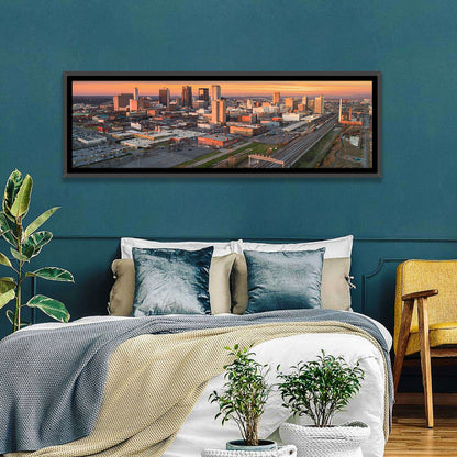 Birmingham Golden Hour Skyline Wall Art