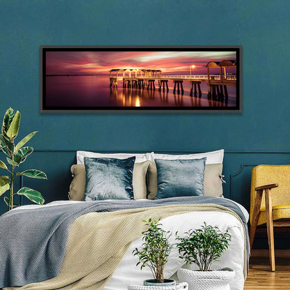 Jekyll Island Pier at Dusk Wall Art