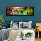 Plitvice Falls in Golden Light Wall Art