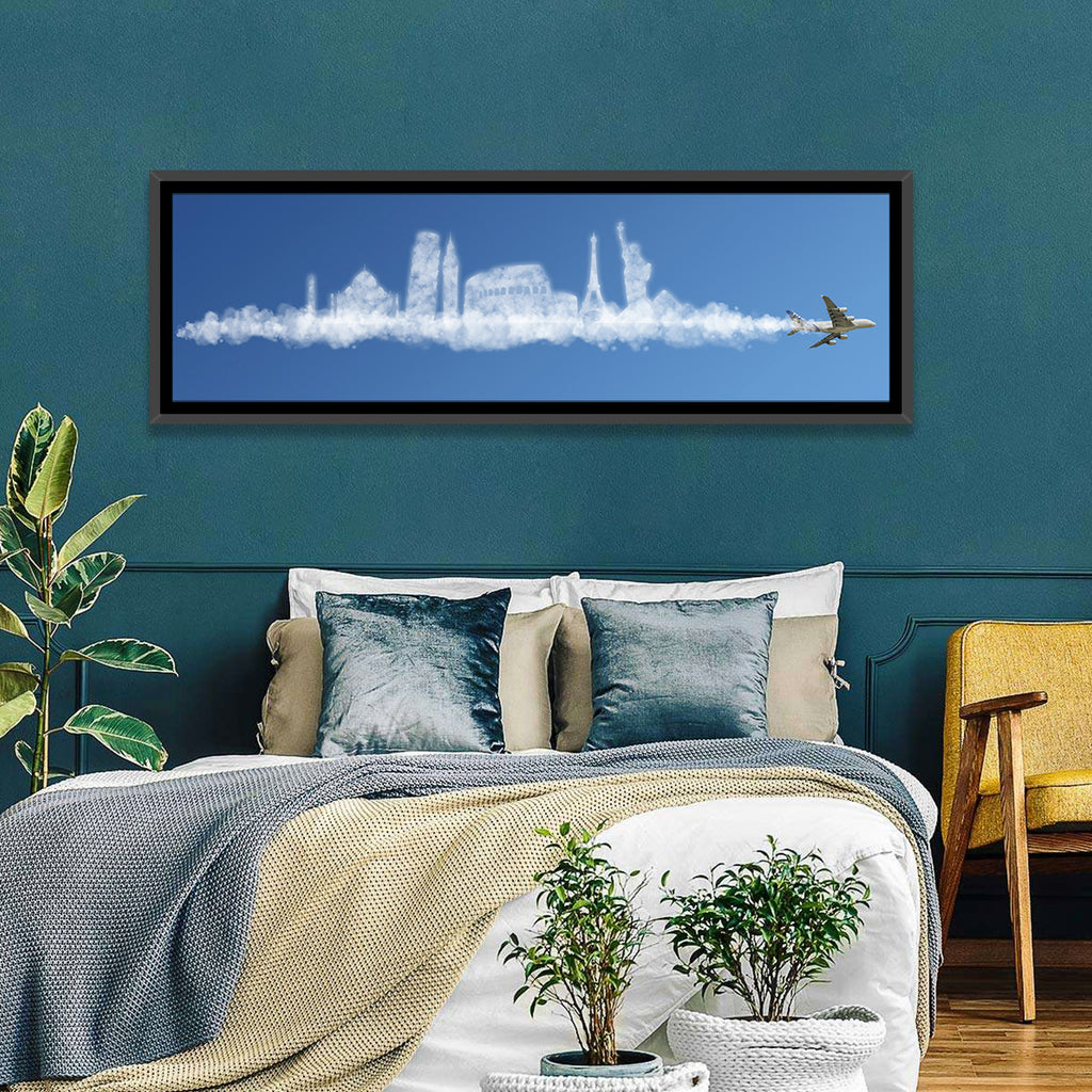 World Tour Cloud Skyline Wall Art