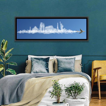 World Tour Cloud Skyline Wall Art