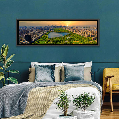 Central Park Reservoir at Dusk Wall Art