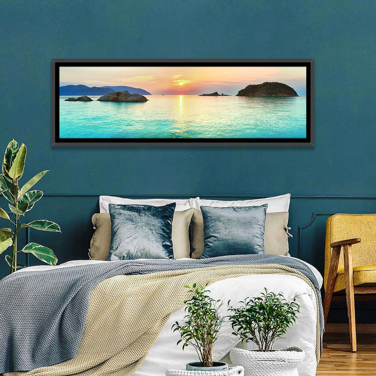 Con Dao Sunrise Over Turquoise Sea Wall Art