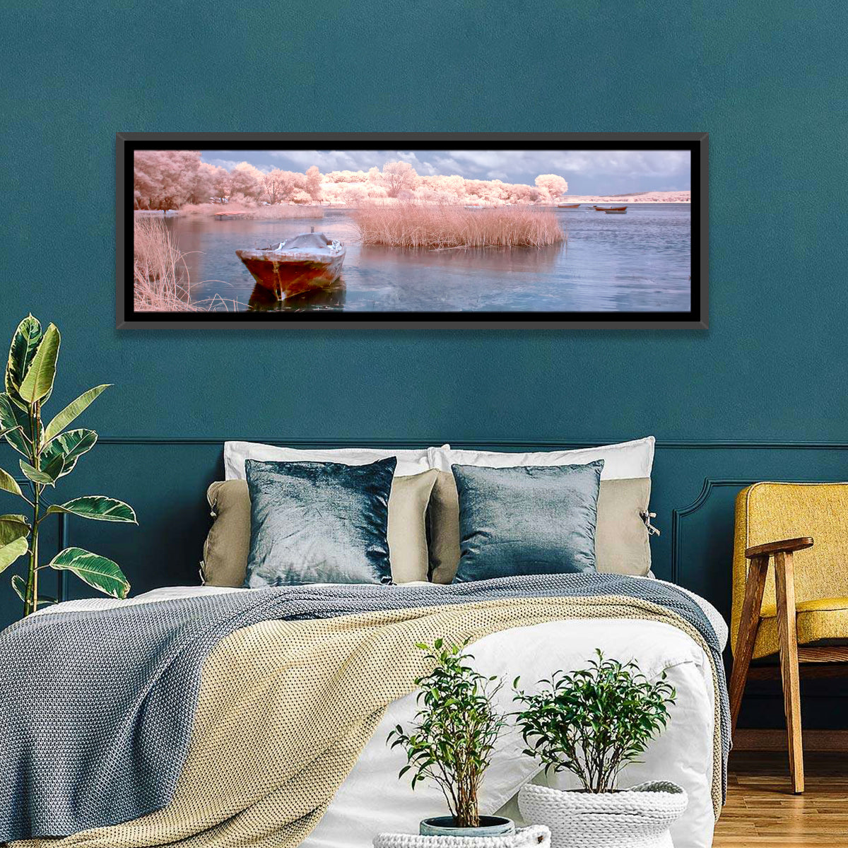 Golyazi Lake Boat Wall Art