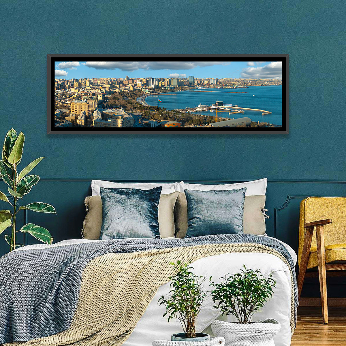 Baku Waterfront Skyline Wall Art