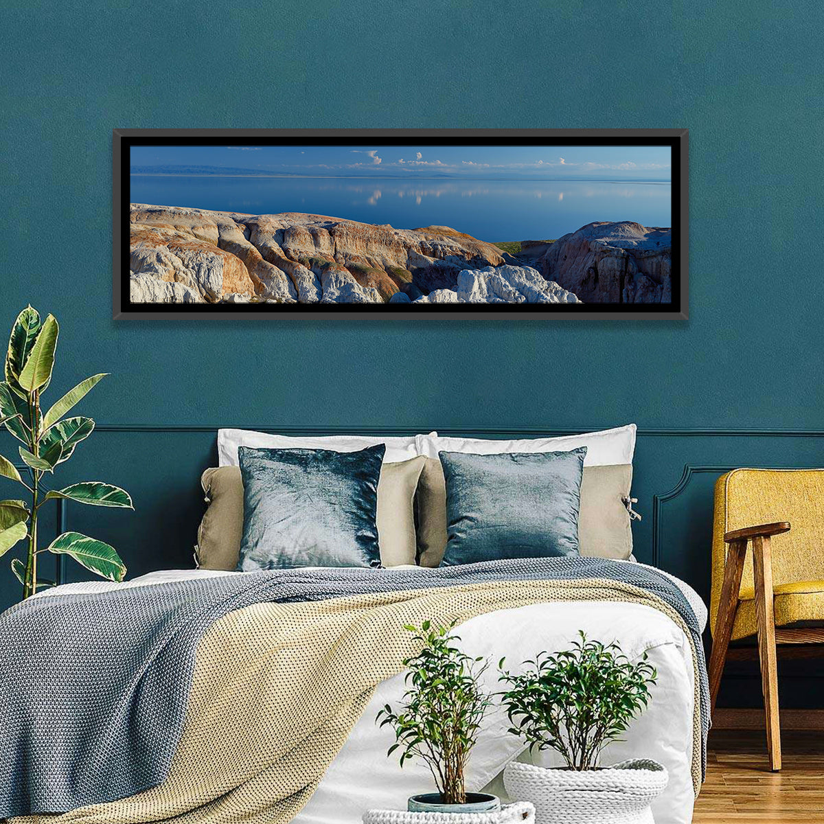 Shekelmes Tract Cliff Over Lake Wall Art