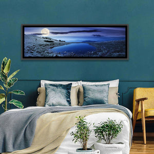 Mountain Lake at Night Wall Art