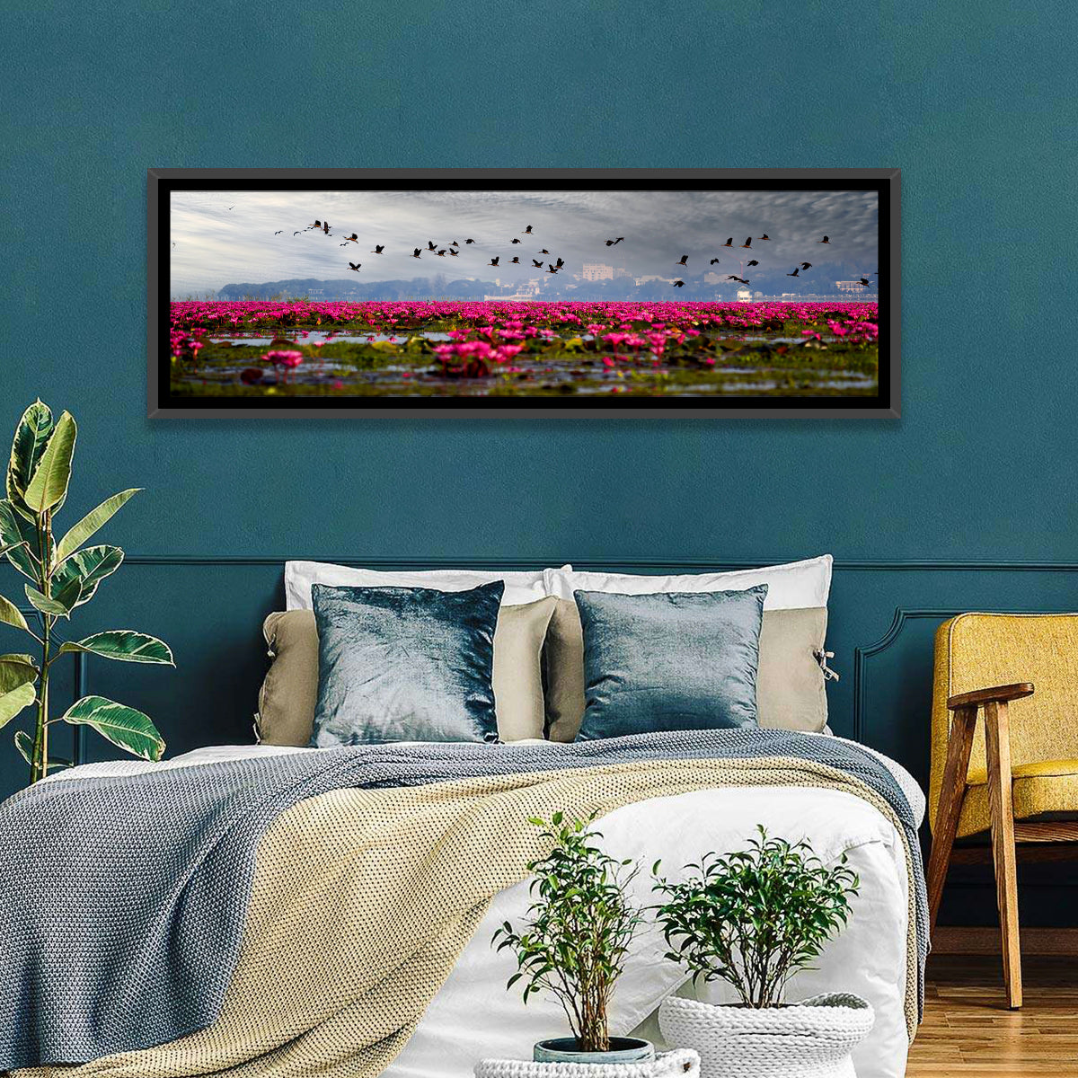 Red Lotus Lake Wall Art