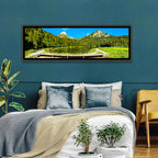 Seealpsee Footbridge Alpine Lake Wall Art
