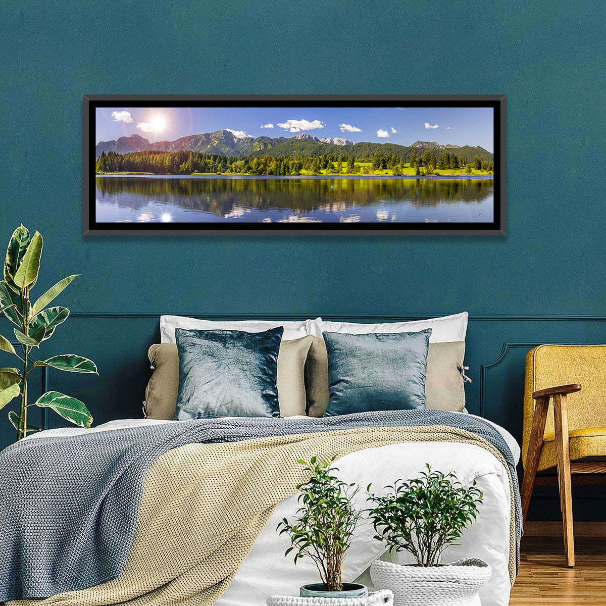 Bavarian Alpine Lake Reflection Wall Art
