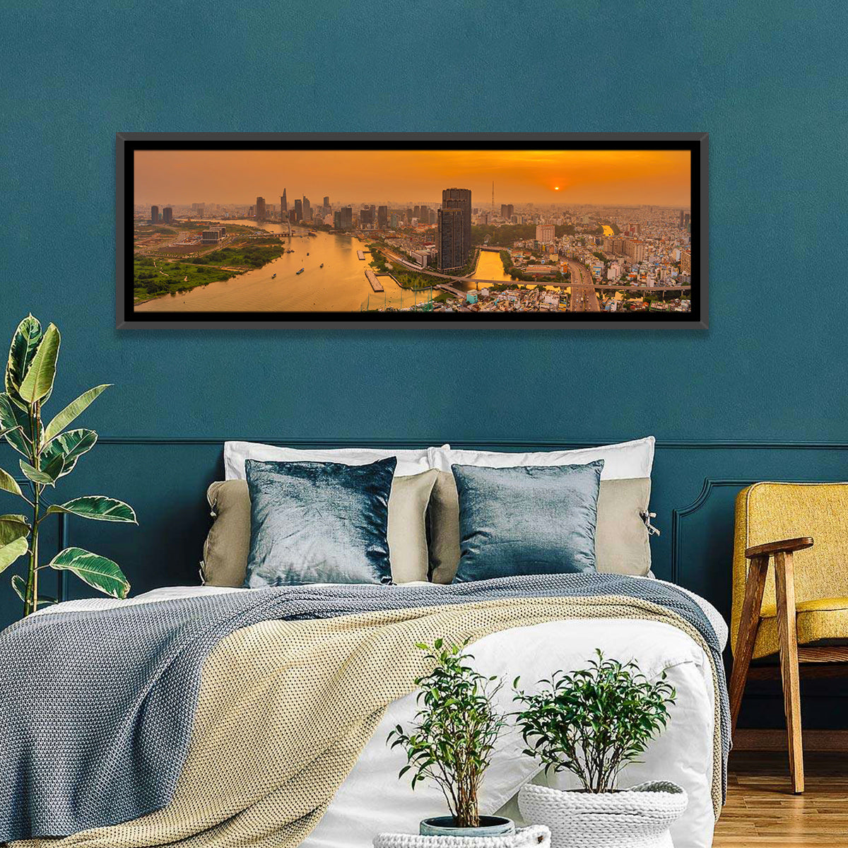 Landmark 81 Golden Hour Skyline Wall Art