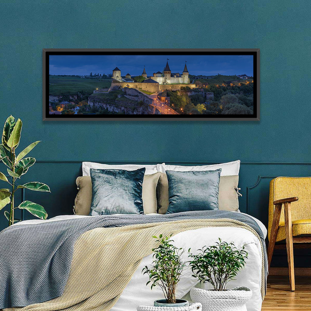 Kamianets-podilskyi Fortress at Dusk Wall Art