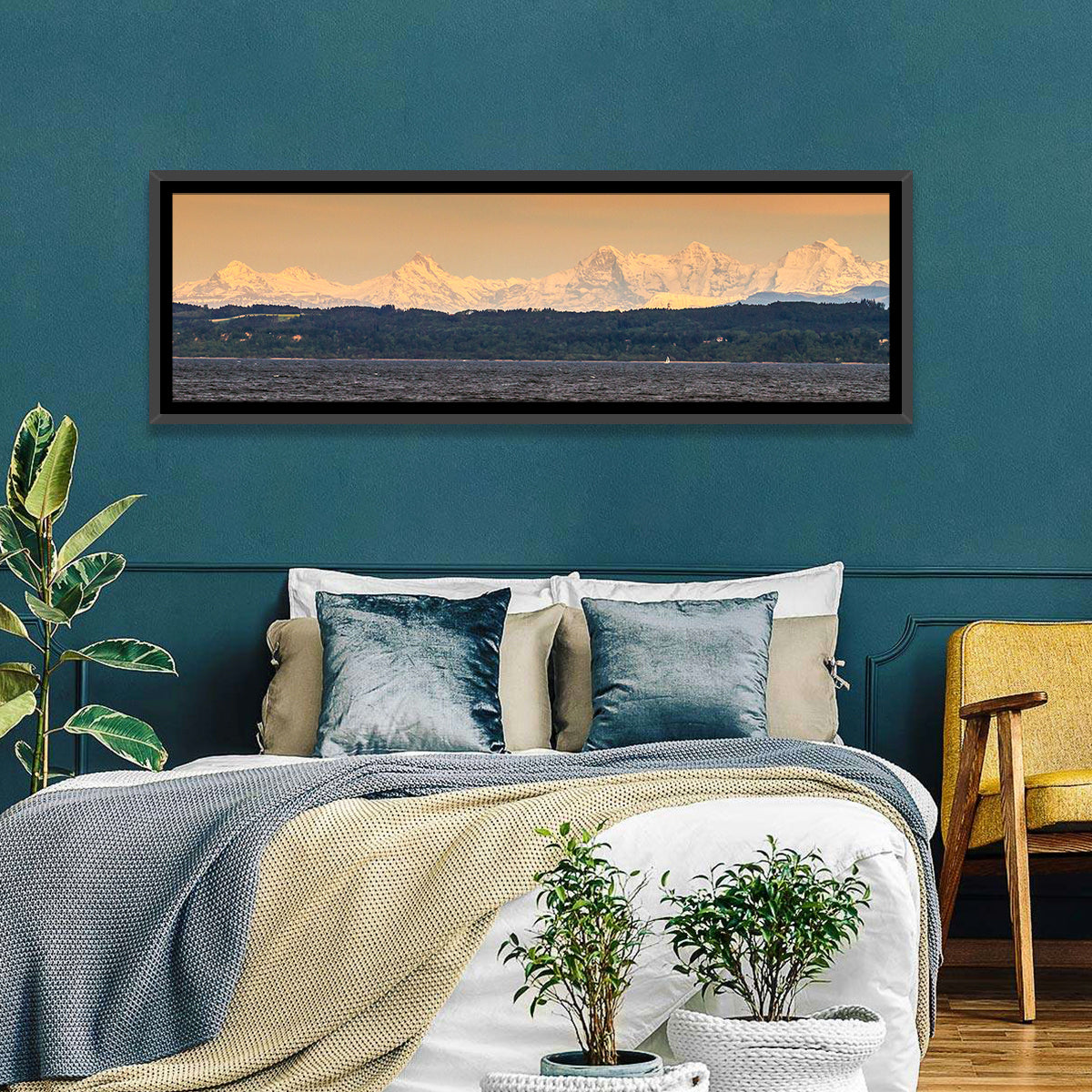 Lake Neuchatel Golden Hour Wall Art