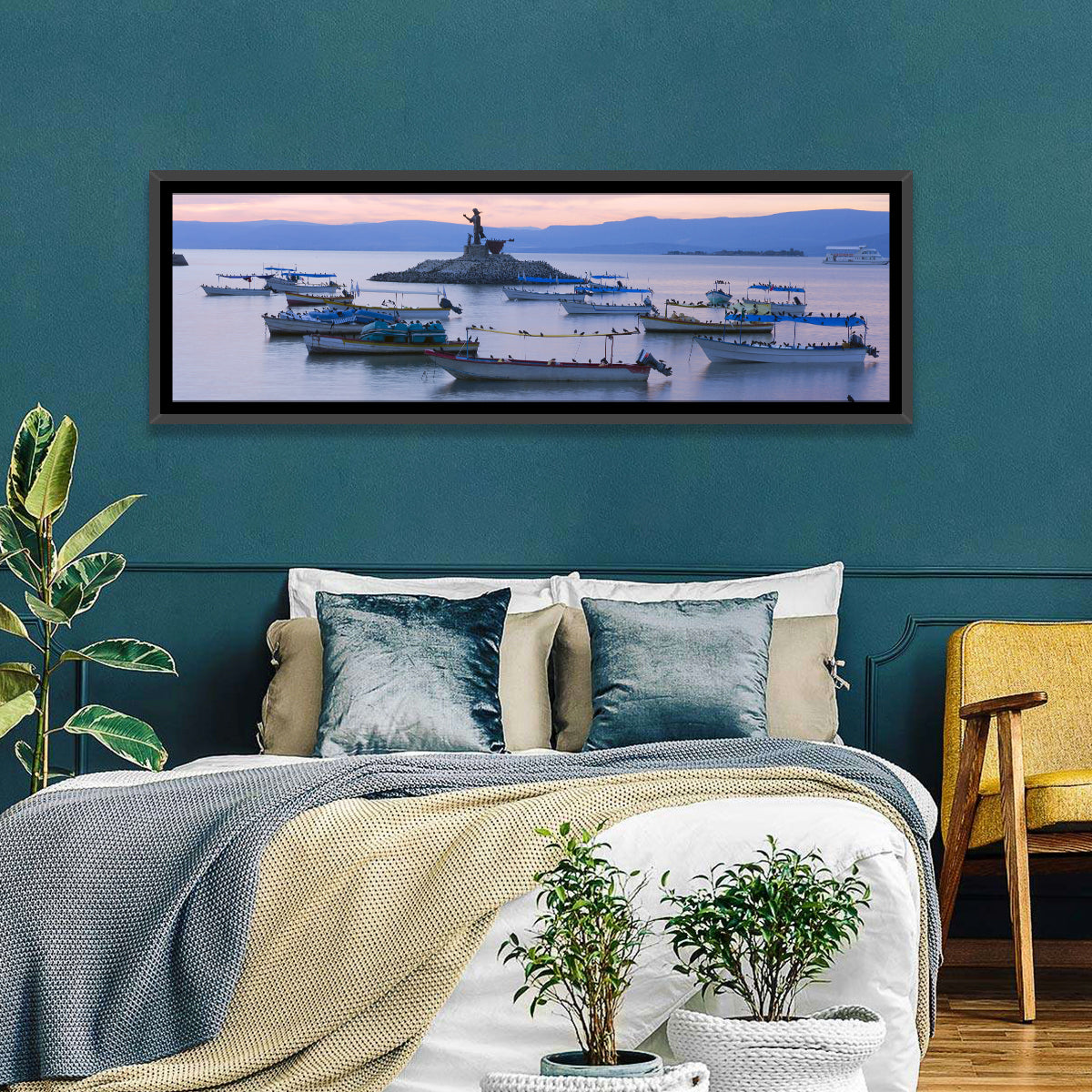 Lake Chapala Islet Sunrise Wall Art