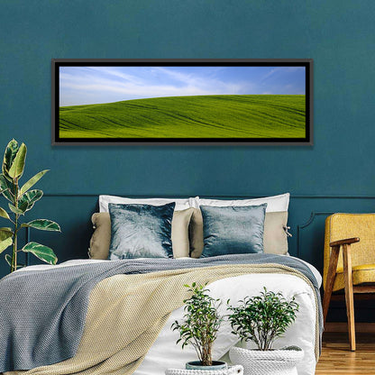 Rolling Green Hill with Blue Sky Wall Art