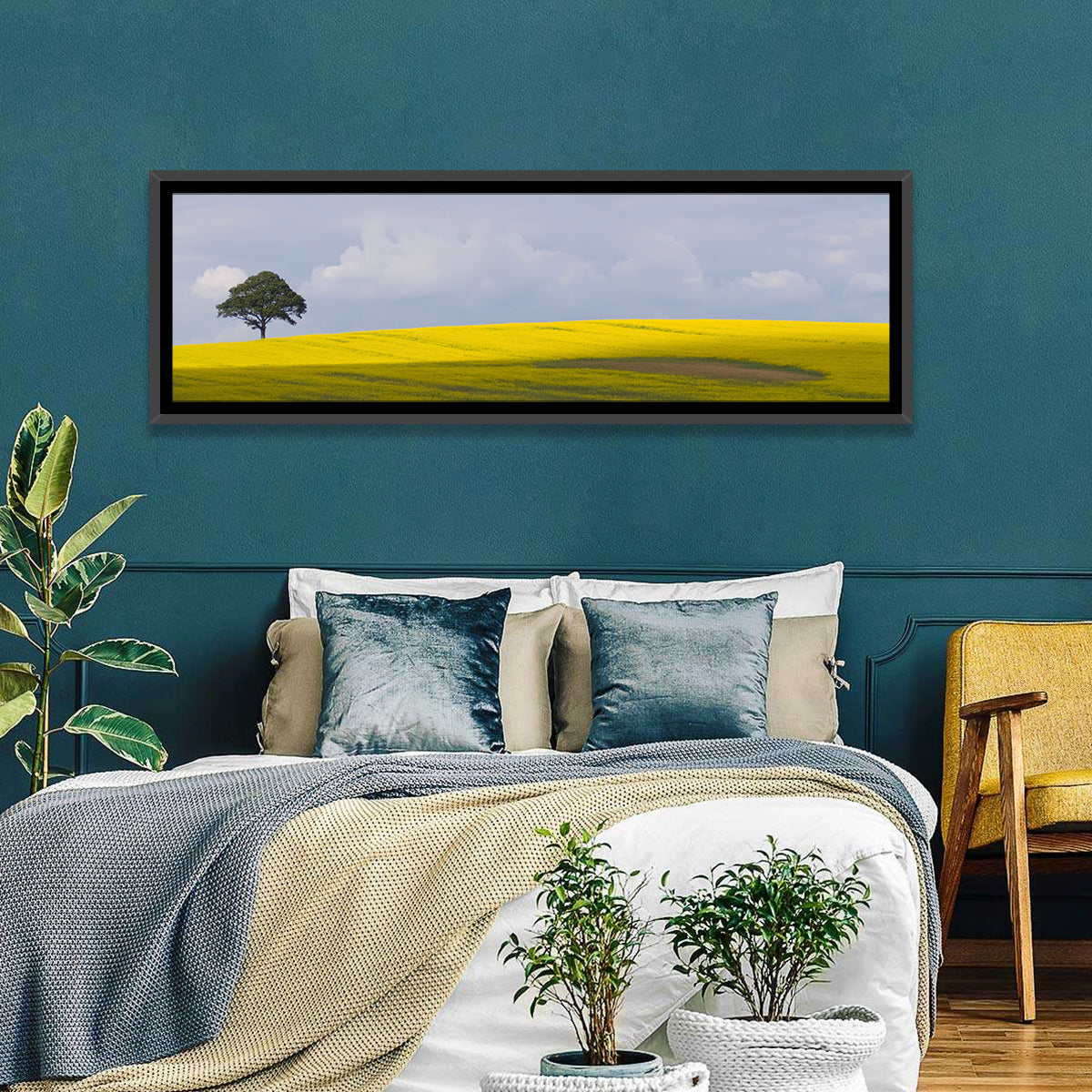 Mountain Rapeseed Field Wall Art