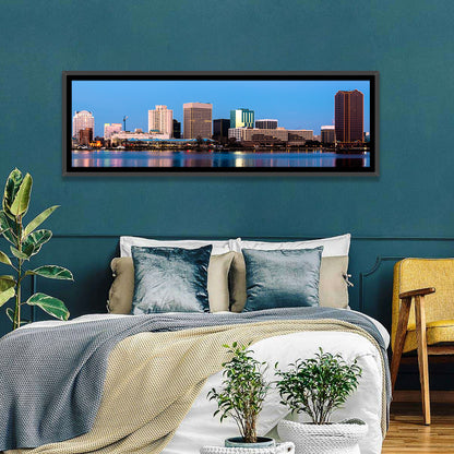 Norfolk Skyline at Twilight Wall Art