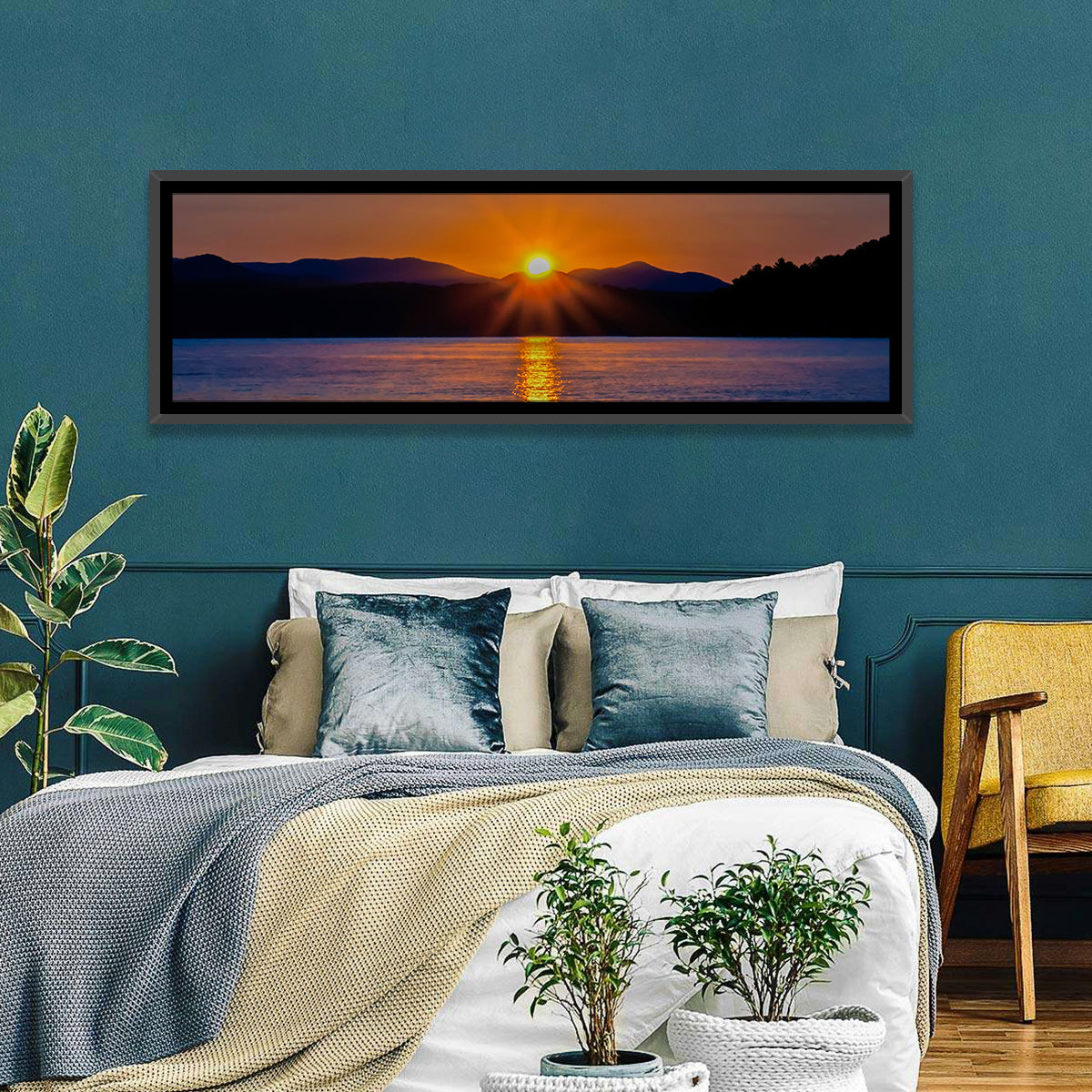 Lake Jocassee Golden Sunrise Wall Art