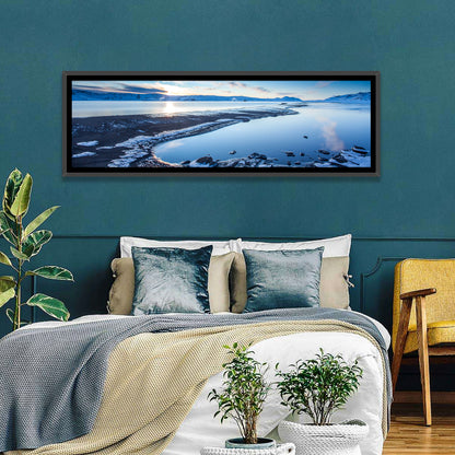 Lake Kleifarvatn Icy Shoreline Wall Art