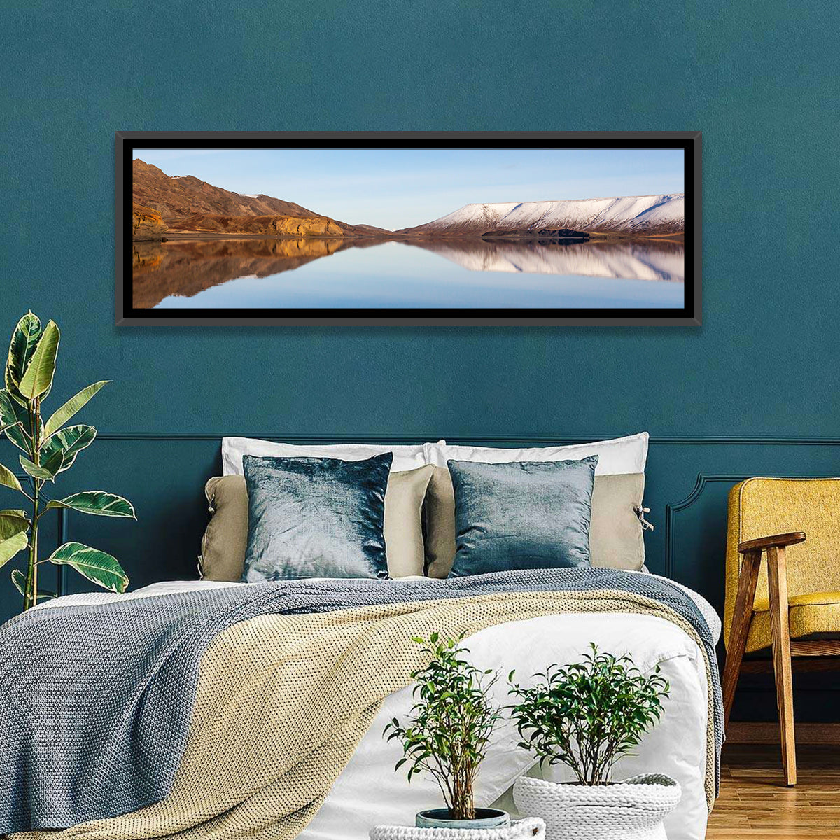 Lake Kleifarvatn Reflection Wall Art