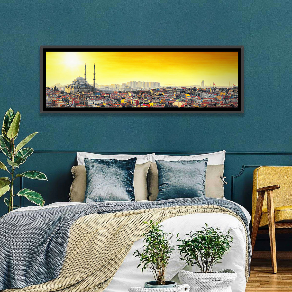 Fatih Mosque at Sunset Wall Art
