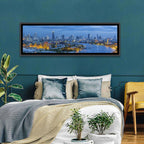 Bangkok Skyline at Blue Hour Wall Art